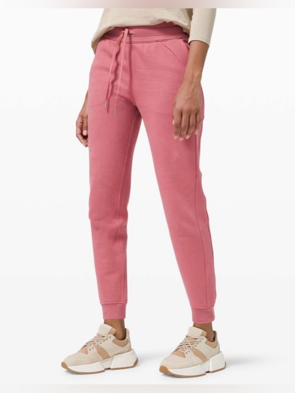 Lululemon Scuba High-Rise French Terry Jogger Pink Blossom